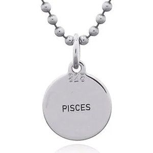 Jeanex double sided zodiac pendant - PISCES